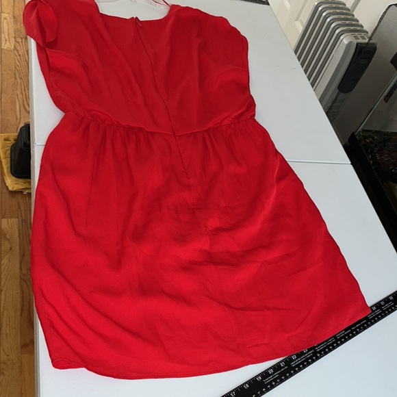 Vince Camuto size 14 red V-neck dress short sleeve with back zip NWOT - Picture 11 of 11